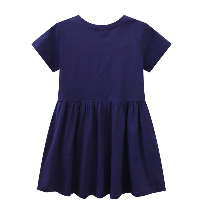 Mädchen Baumwollkleid mit zauberhaften Einhorn- und Blumendesigns Drune
