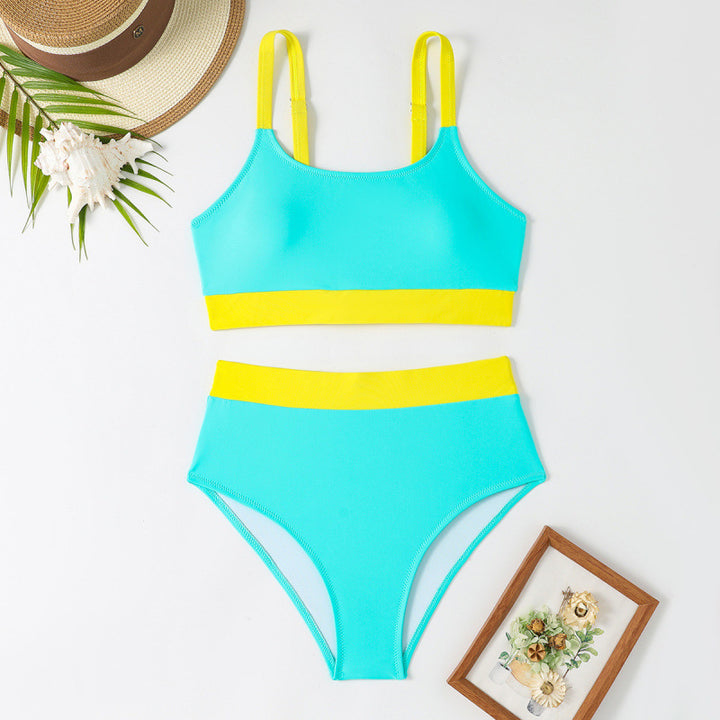 Damen Bikini-Set mit hohem Bund und sportlichem Schnitt Drune