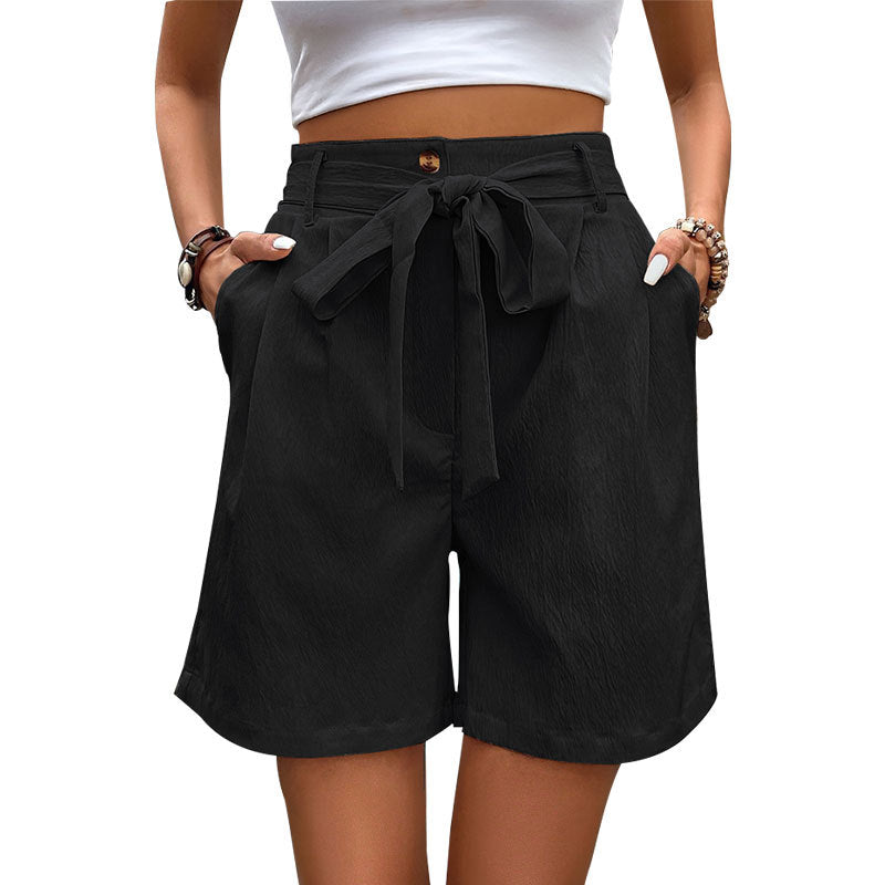 Damen Chino-Shorts mit dekorativem Bindegürtel Drune