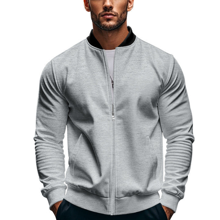 Herren Sportliche Bomberjacke mit hochschließendem Kragen und praktischen Taschen Drune