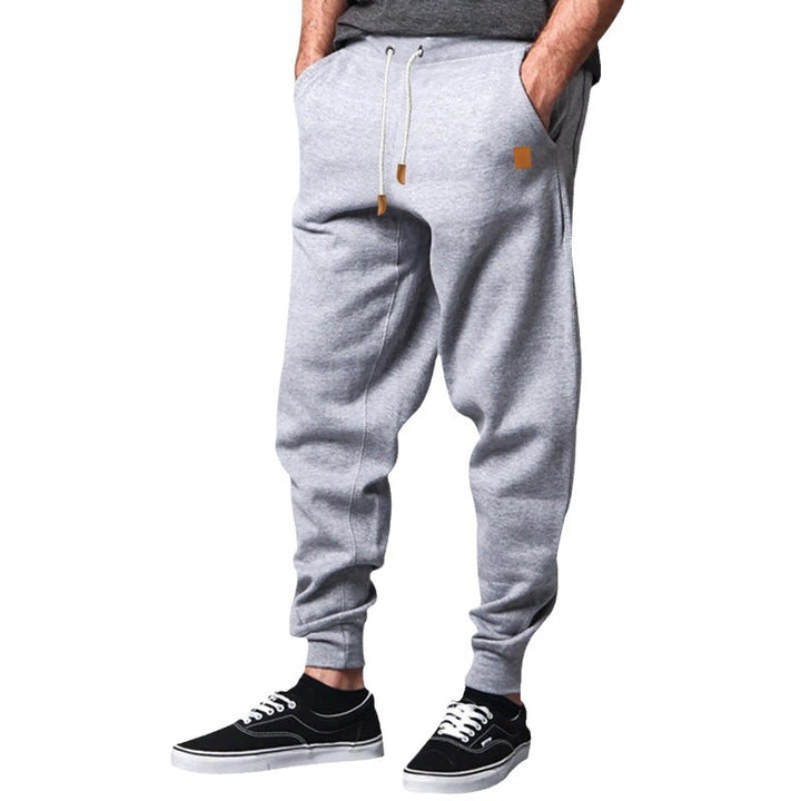 Herren lässige Jogginghose mit elastischem Bund und seitlichen Taschen Drune