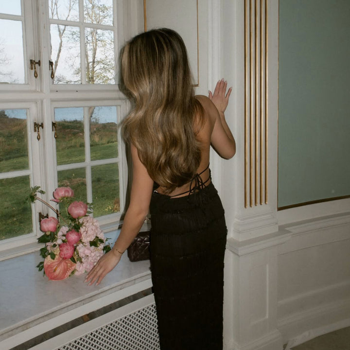 Damen Maxikleid Drune