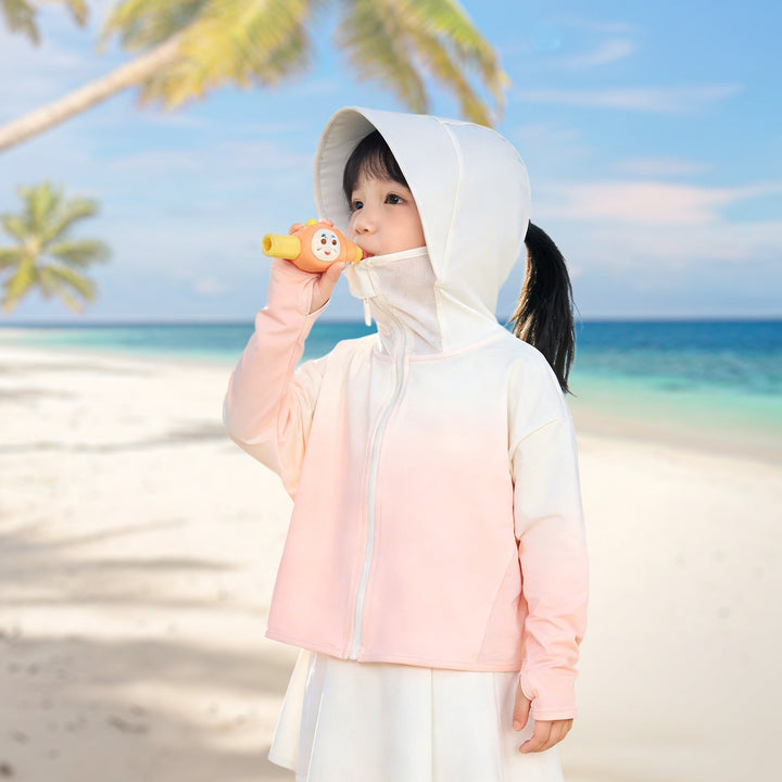 Damen Sportjacke mit funktionalem UV-Schutz und Kapuze Drune