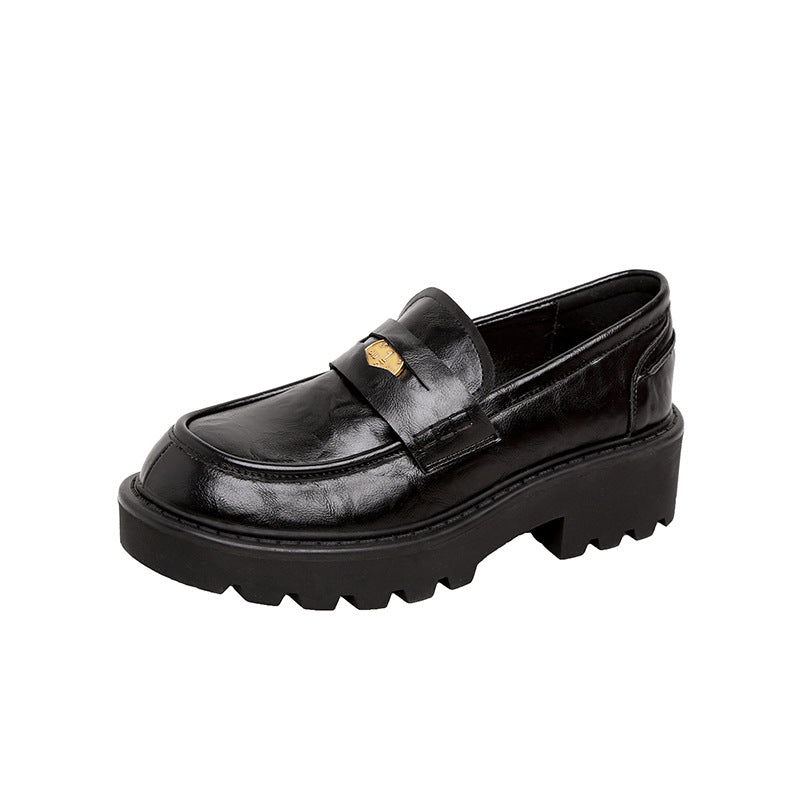 Damen Chunky Loafer-Schuhe mit markanter Sohle Drune