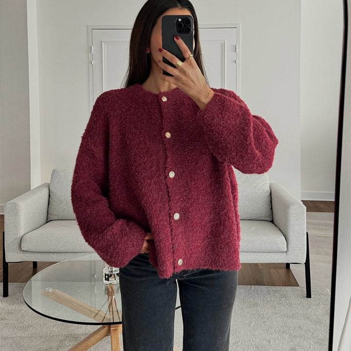 Damen Kuschelige Strickjacke im Oversized-Style Drune