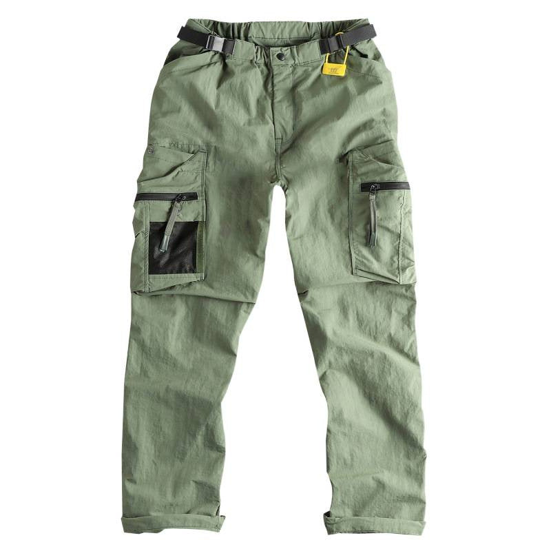 Herren Cargo-Hose mit multifunktionalen Taschen und verstellbarem Bund Drune