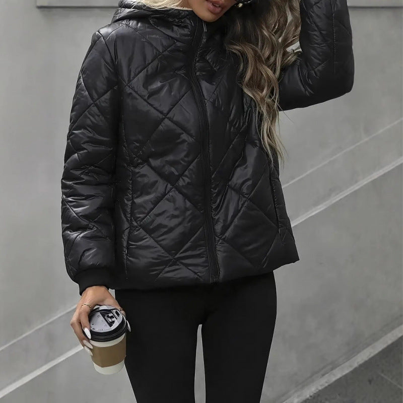 Damen gesteppte Winterjacke mit kuscheligem Fleece Drune