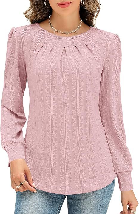 Damen Stylische Bluse mit dekorativem Faltenwurf Drune