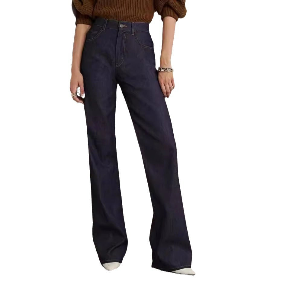 Damen Hoch geschnittene weite Jeans Drune