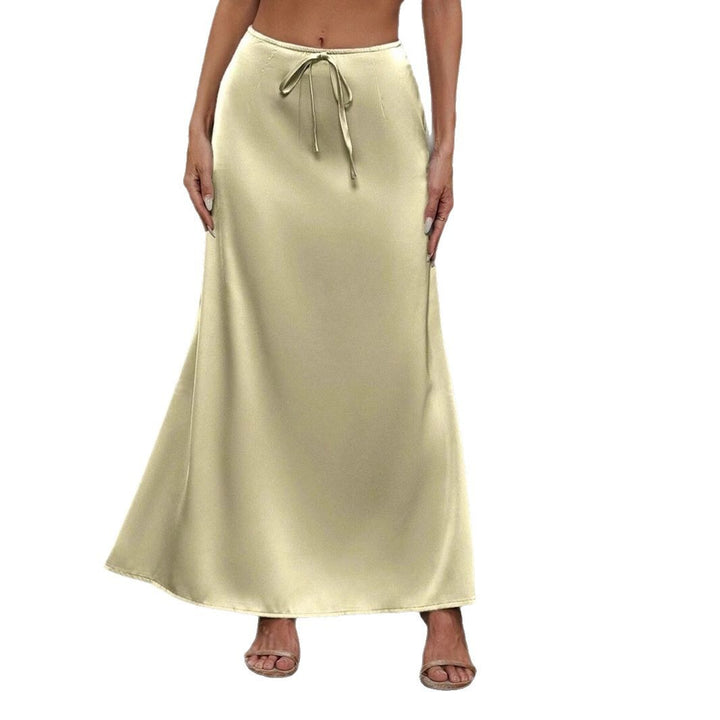 Damen Maxi-Rock mit lässiger Taillenkordel und elegantem Schnitt Drune