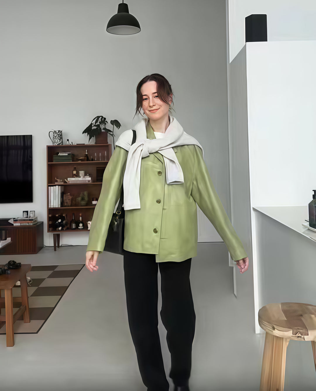 Damen Modische Jacke mit edlem Schnitt und hochwertigen Details Drune