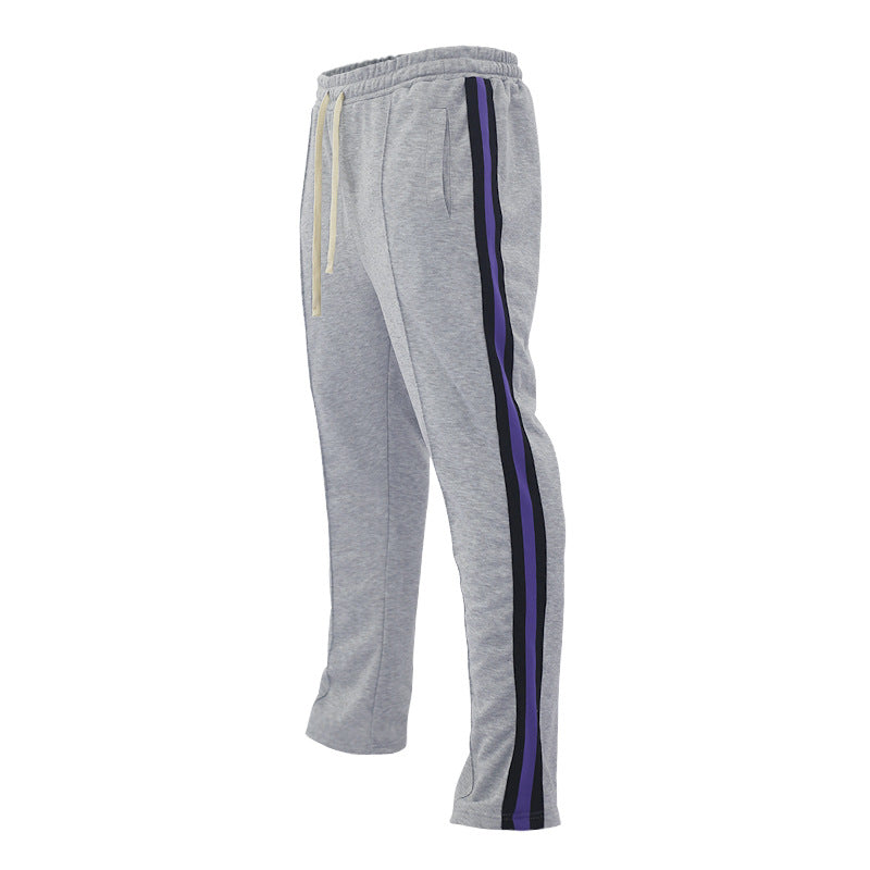 Herren sportliche Sweatpants mit seitlichen Kontraststreifen Drune