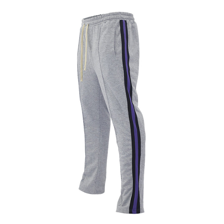 Herren sportliche Sweatpants mit seitlichen Kontraststreifen Drune