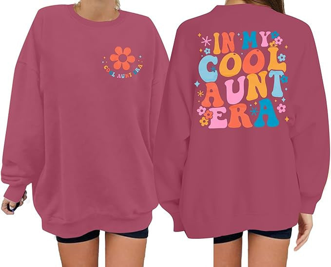 Damen Sweatshirt mit modernem floralen Print und lässigem Schnitt Drune
