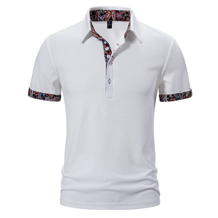 Herren modisches Poloshirt mit buntem Kragen und komfortablem Schnitt Drune
