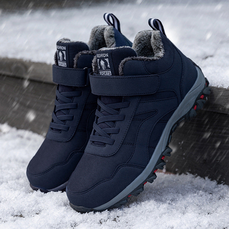 Damen isolierte Wanderschuhe mit rutschfester Sohle und praktischer Klettverschlusslösung Drune