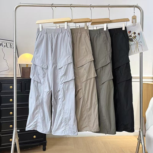 Damen Multifunktionale Cargo-Hose mit elastischem Bund und praktischen Taschen Drune