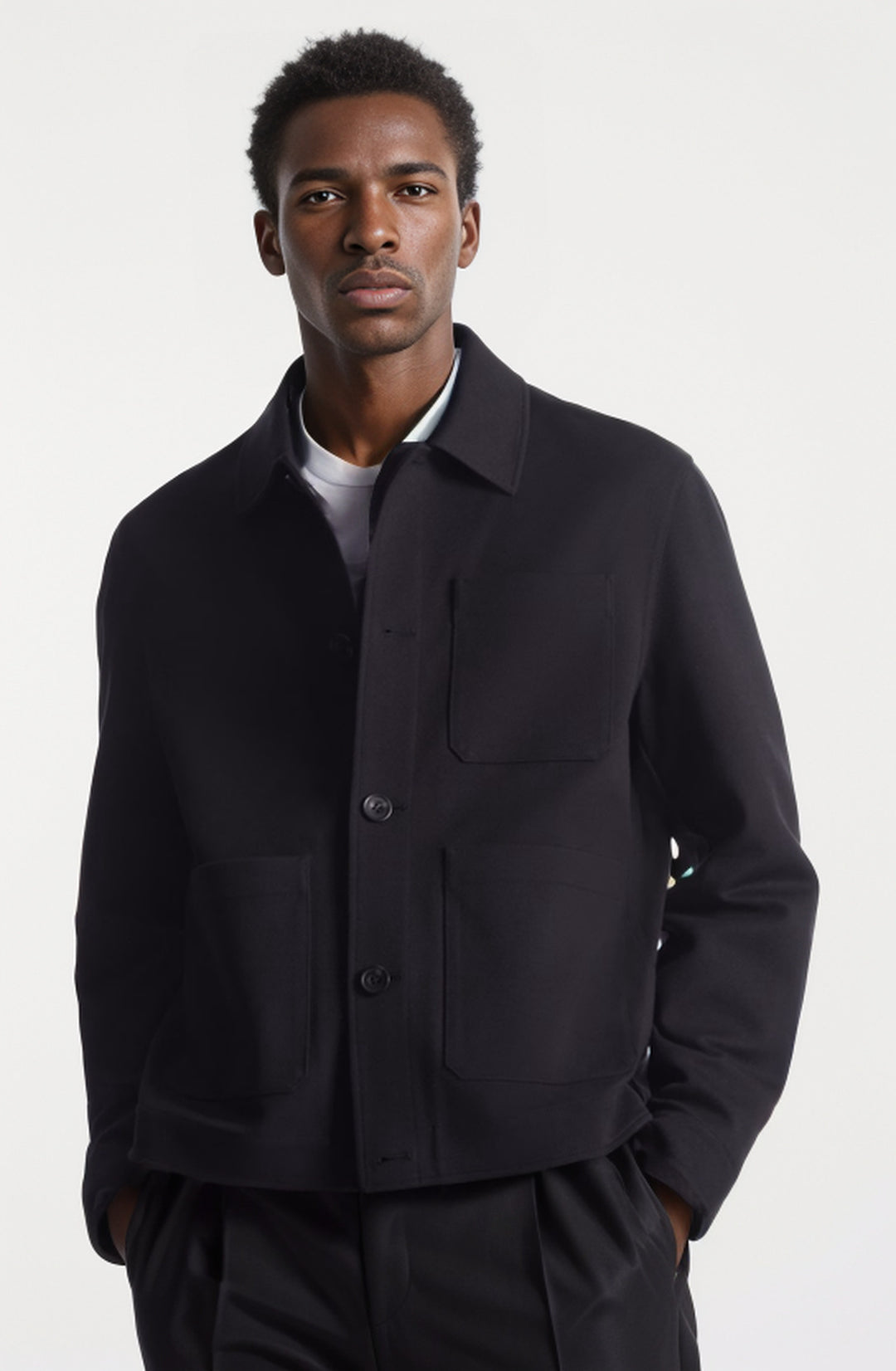 Herren modische Designerjacke mit praktischen Taschen Drune