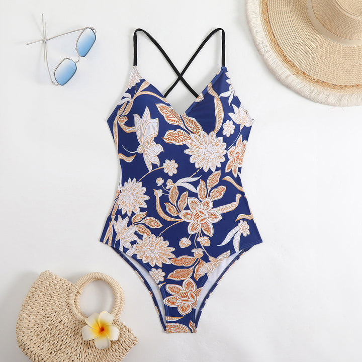 Damen Triangel-Bikini mit verspieltem Karomuster und schmalen Bindebändern Drune
