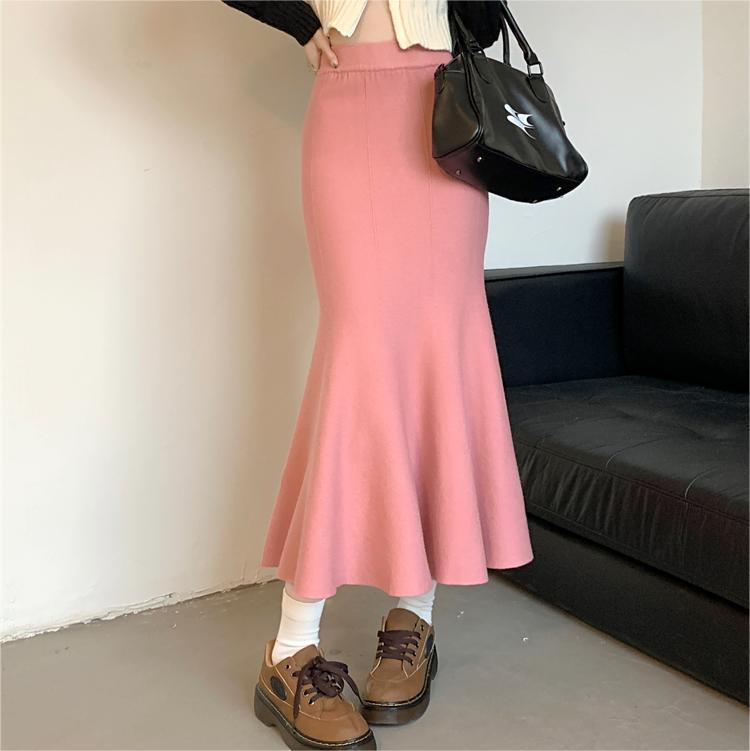 Damen Eleganter Wickelrock mit modischer Schwingform Drune