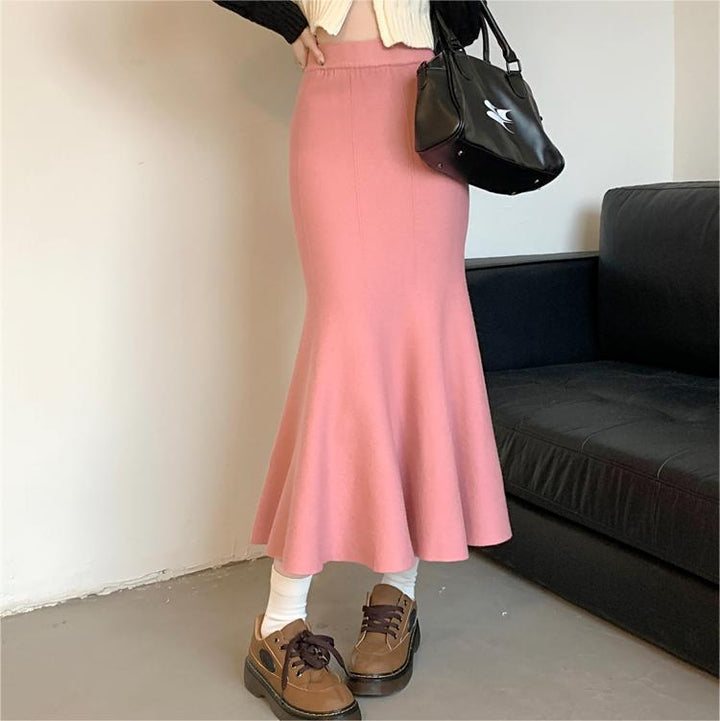 Damen Eleganter Wickelrock mit modischer Schwingform Drune