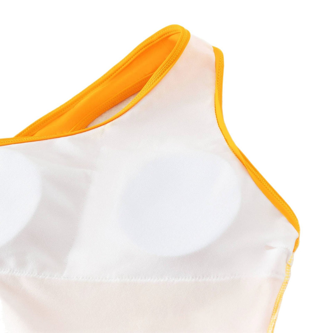 Damen Asymmetrischer Einteiler Badeanzug mit Trenddetails Drune