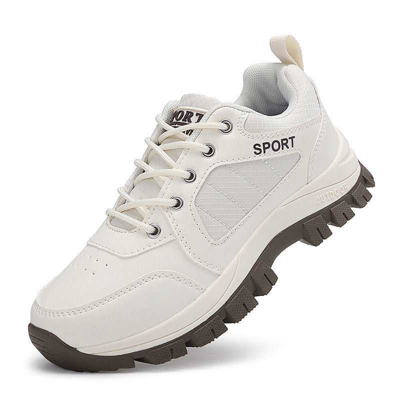 Herren nan robuster Schnür-Freizeitsneaker mit tiefem Stollenprofil, gepolstertem Schaft und praktischer Zuglasche Drune