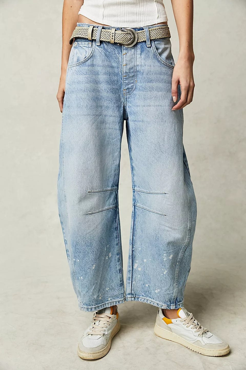Damen lockere Mom-Jeans mit lässigem Schnitt Drune