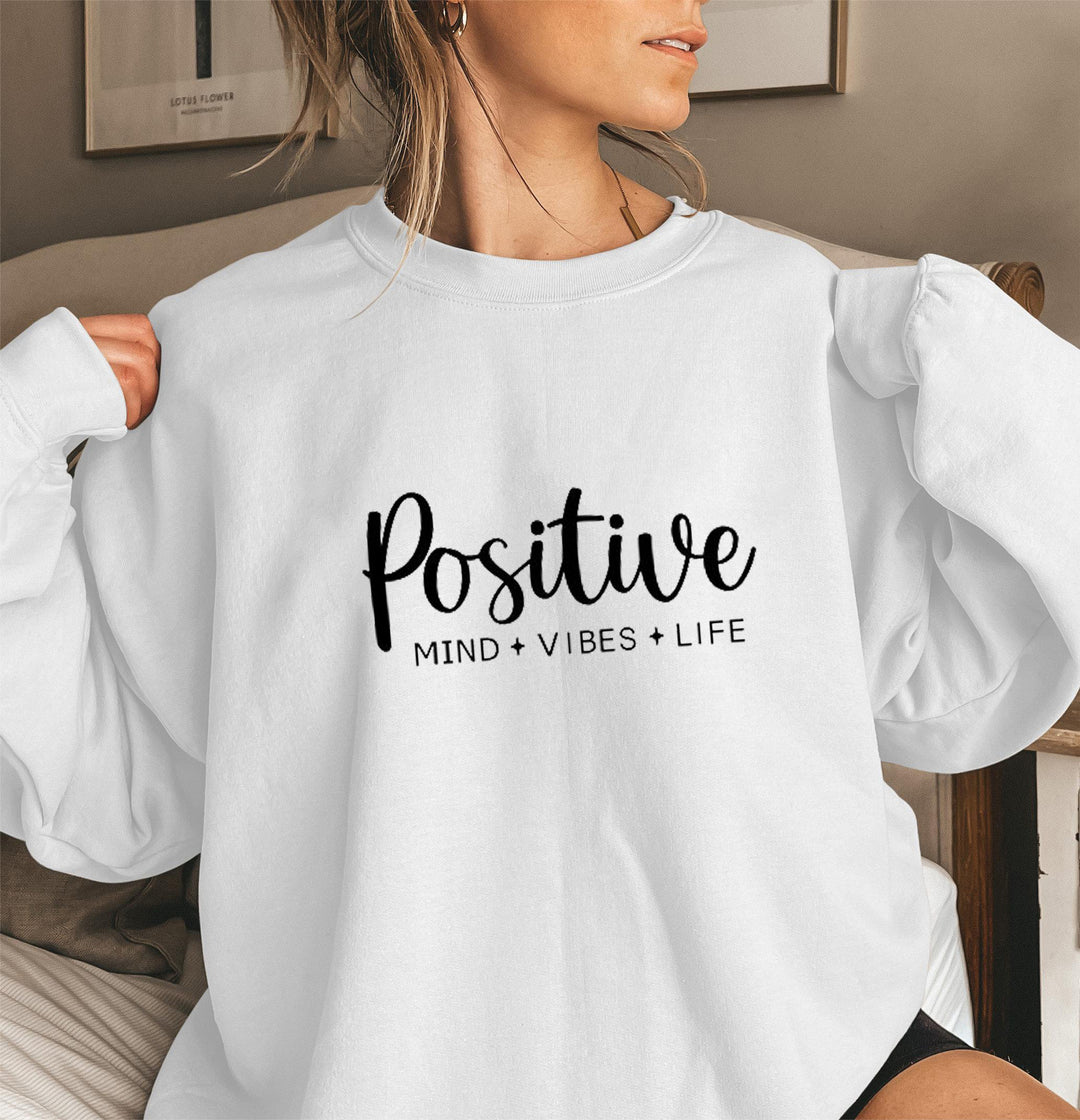 Damen Sweatshirt mit voluminösen Ärmeln und inspirierendem Aufdruck Drune