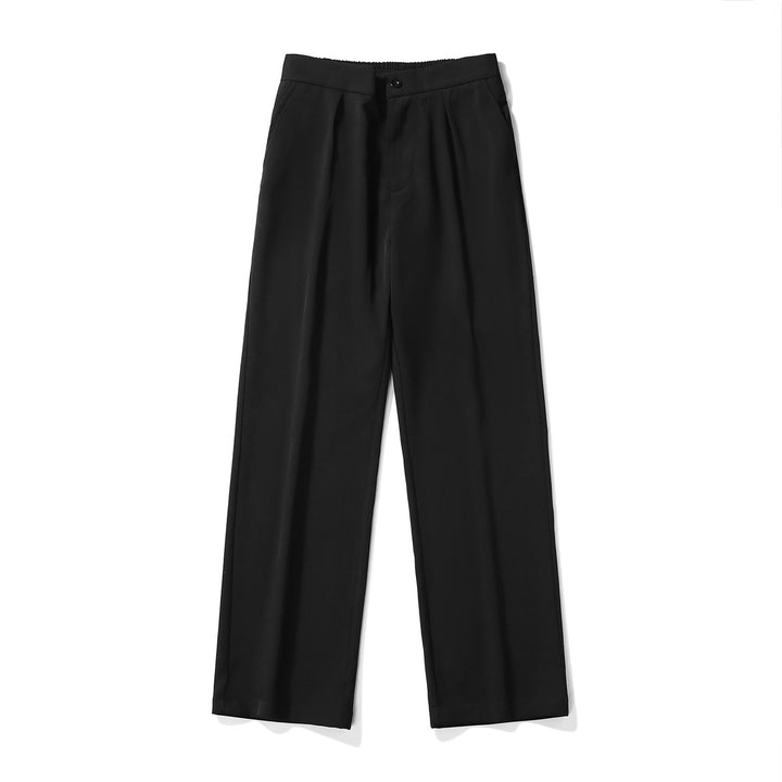 Herren Elegante weite Hose mit elastischem Bund und seitlichen Eingrifftaschen Drune