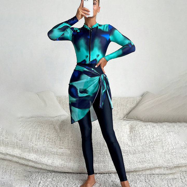 Damen Funktionskleid mit elegantem Wickeldesign Drune