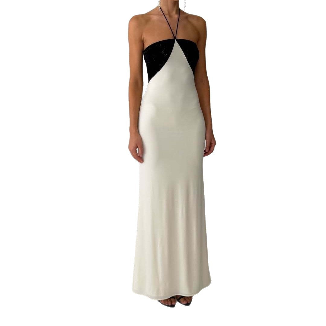 Damen Elegantes Abendkleid mit schimmerndem Oberteil und schmalem Schnitt Drune