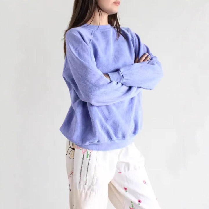 Damen Lässiger und bequemer Sweatshirt mit lässigem Schnitt Drune