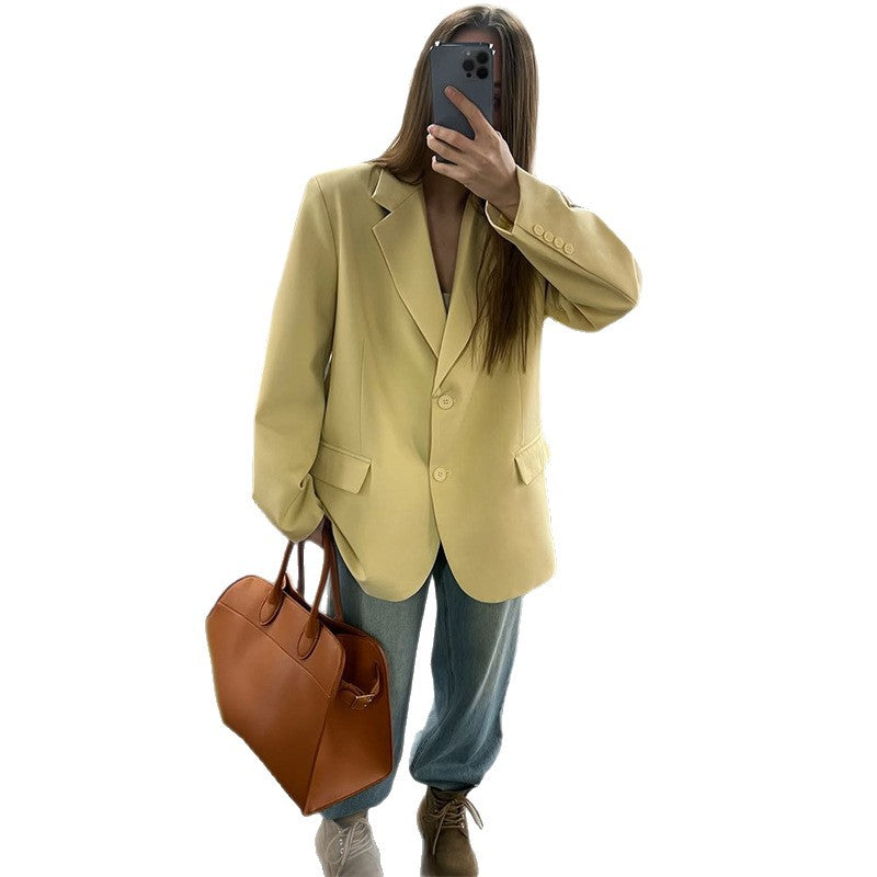 Damen Oversize-Sakko mit modernem Schnitt und tiefem Revers Drune