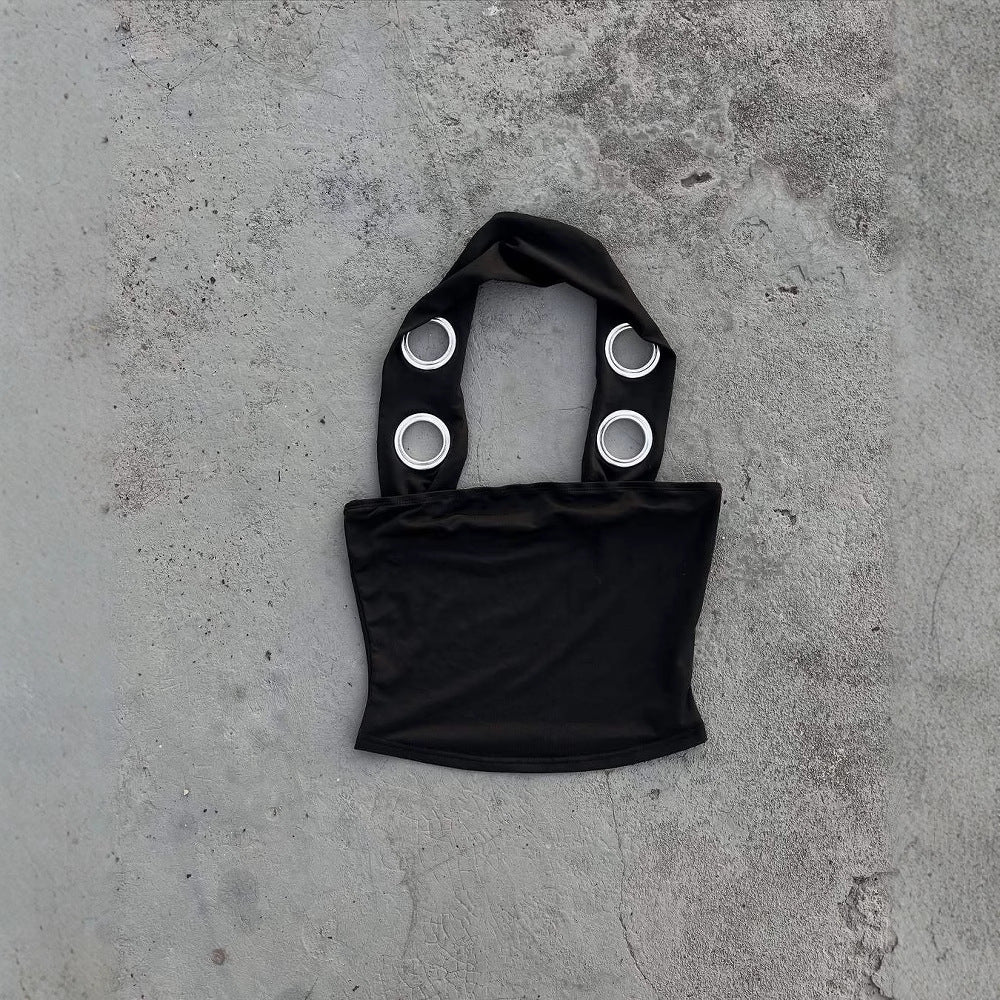 Damen Sportliches Top mit verstellbaren Riemen Drune