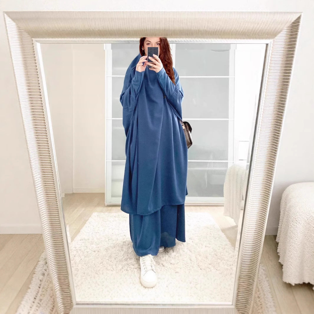 Damen Langarm Kaftan mit elegantem Schnitt und Weitem Design Drune
