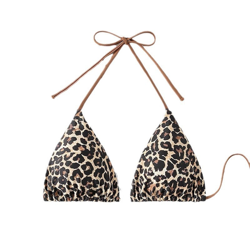 Damen Triangel-Bikini mit verspieltem Leopardenmuster Drune