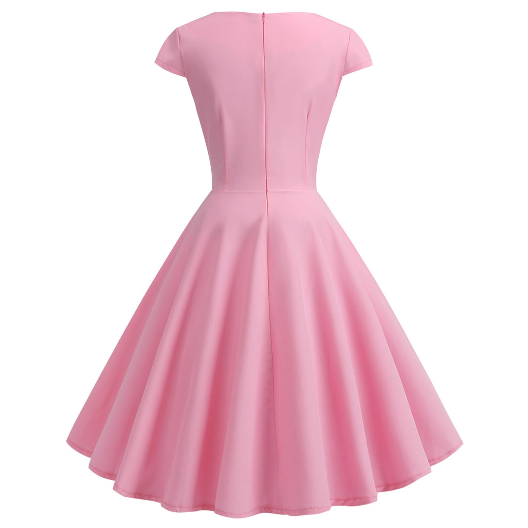 Damen A-Linien Kleid mit elegantem Taillenschnitt und schwingendem Saum Drune