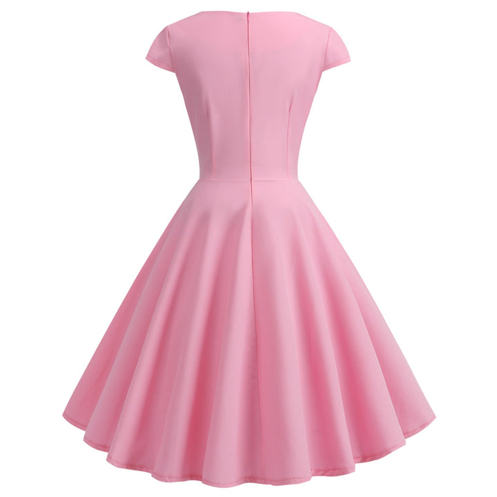 Damen A-Linien Kleid mit elegantem Taillenschnitt und schwingendem Saum Drune