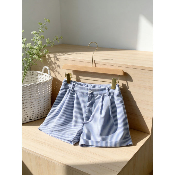 Damen Shorts mit gestreiftem Design und bequemer Passform Drune