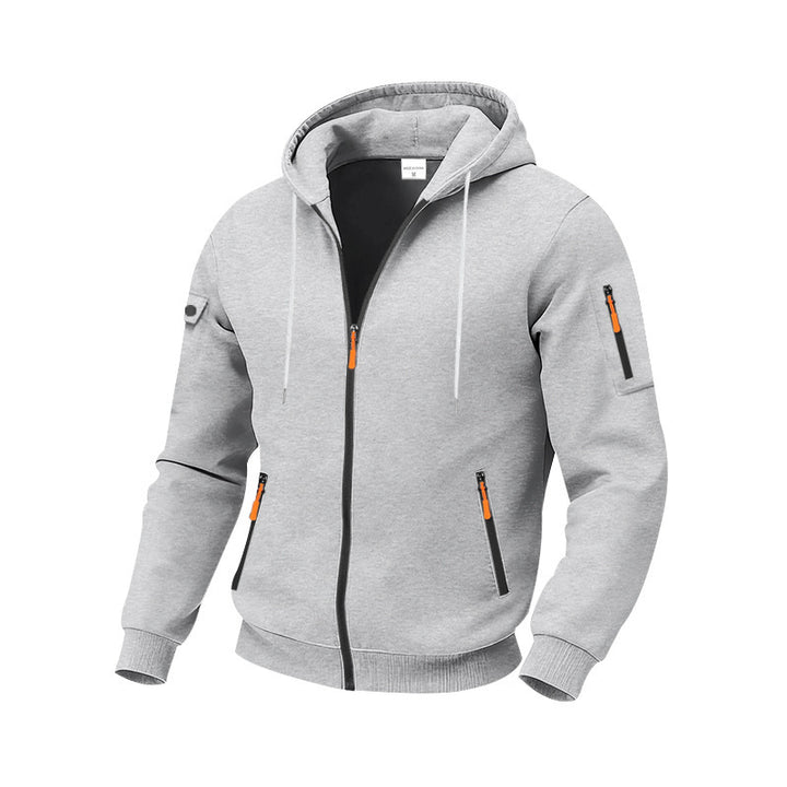 Herren funktionale Kapuzenjacke mit technischen Taschen Drune