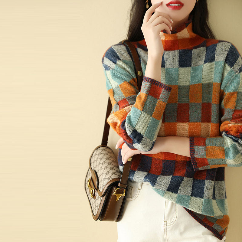 Drune | Pullover mit Bunten Karos