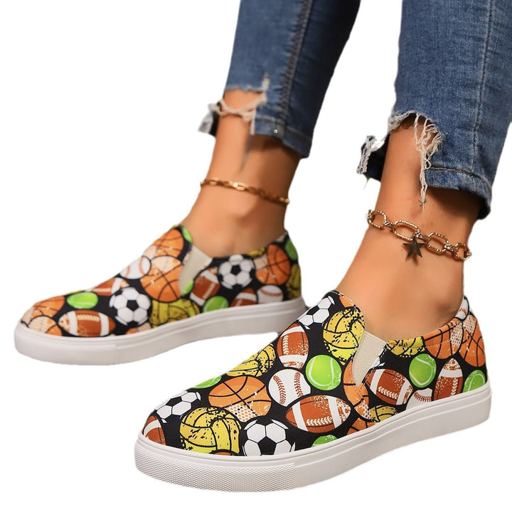 Damen Freizeit-Sneaker mit sportlichem Motiv Drune