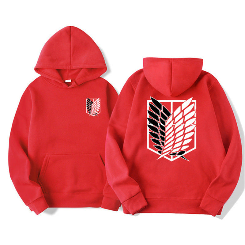 Damen Kapuzenpullover mit klassischem Anime-Motiv Drune