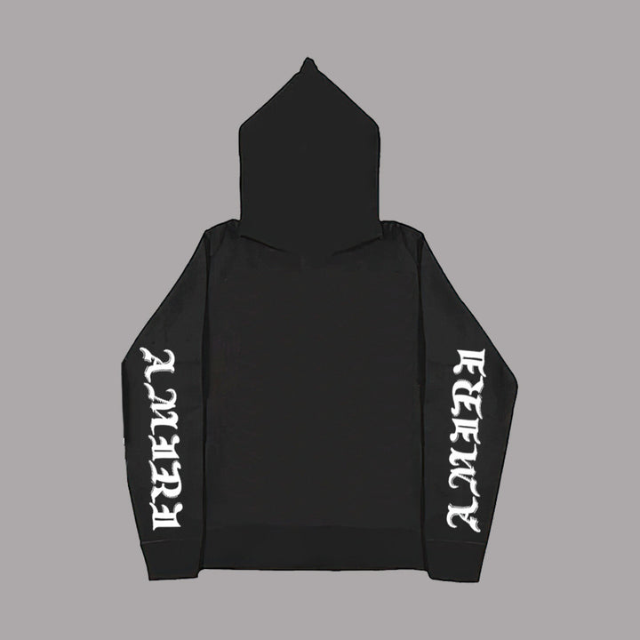 Damen Zip-Hoodie mit einzigartigem Grafikdruck und lässigem Schnitt Drune