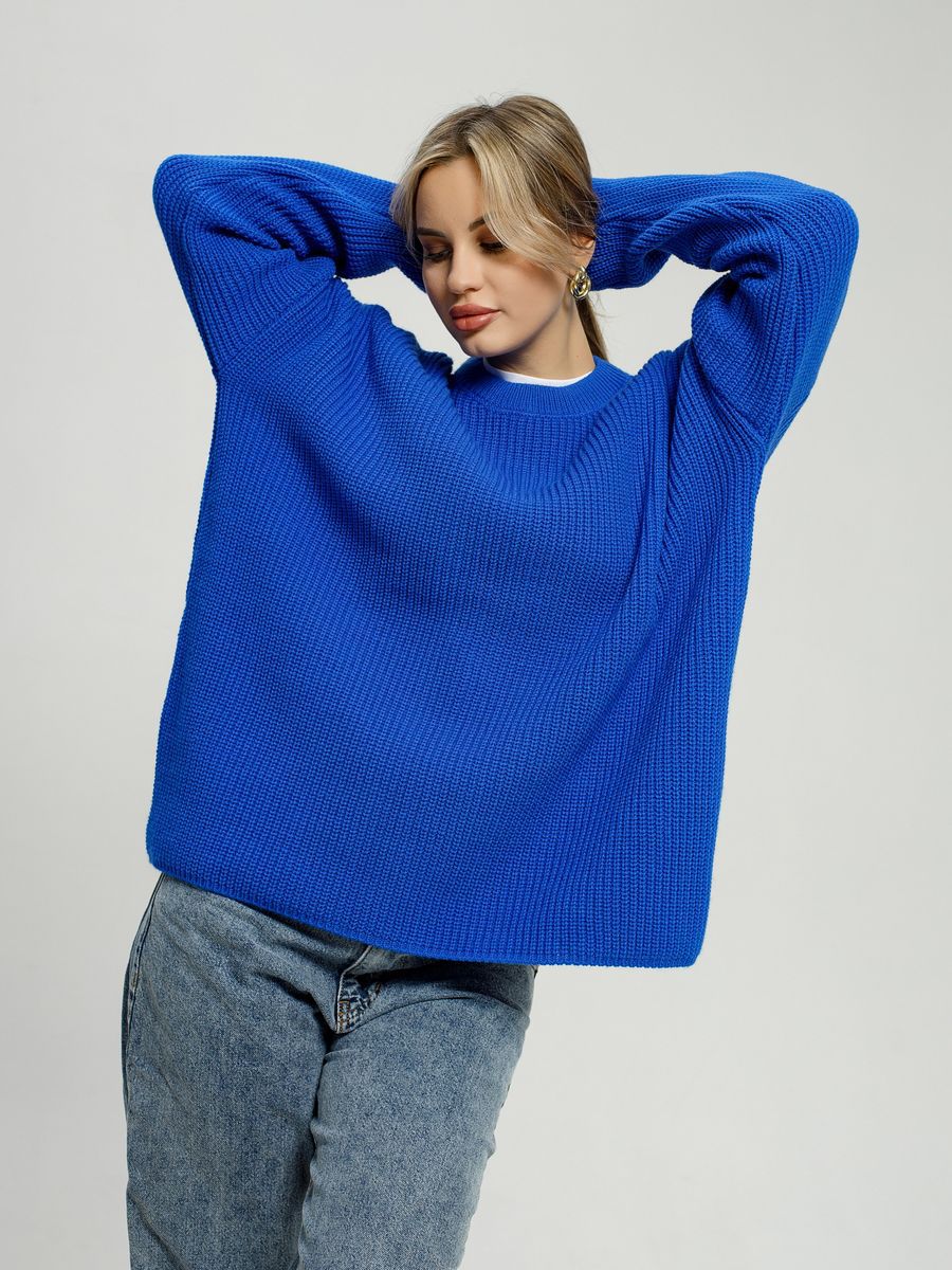 Damen Grober Strickpullover Drune