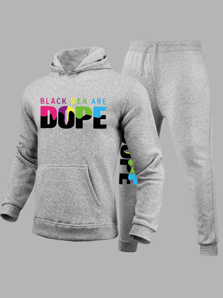 Damen Hoodie und Jogginghose Set mit auffälligem Statementdruck Drune