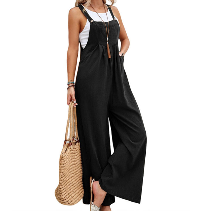Damen weite Latzhose mit lässigem Schnitt und raffinierten Details Drune