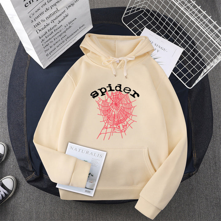 Damen Kapuzensweater mit kreativem Spinnenmotiv Drune