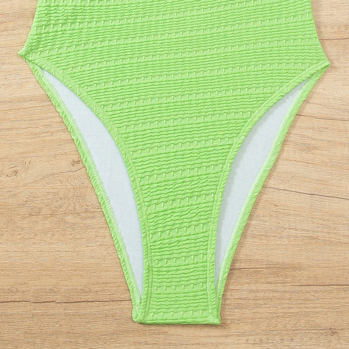 Damen Hochwertiger Einteiler Badeanzug mit Rüschendetails Drune